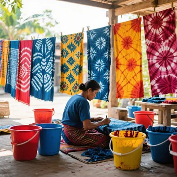 Mengenal Teknik Batik Celup: Warna-Warni dalam Simplicity